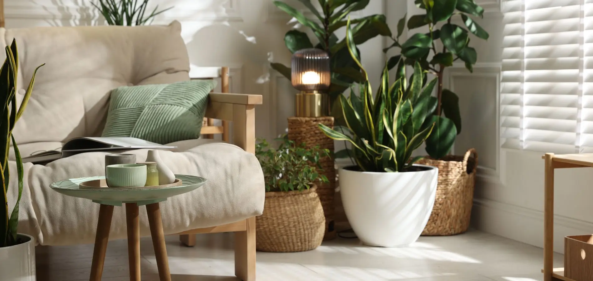 La photo du salon d’une maison toujours rangée grâce au Home Organising